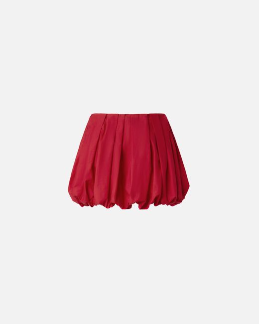 Minigonna Balloon A Pieghe di Pinko in Red