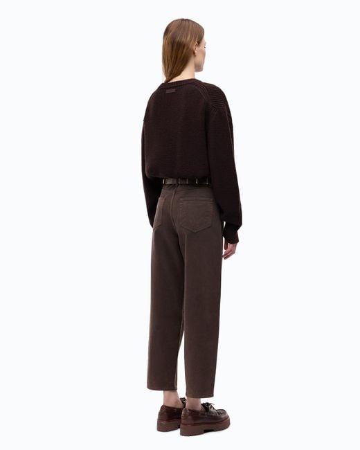 Pinko Black Ribbed Wool Sweater