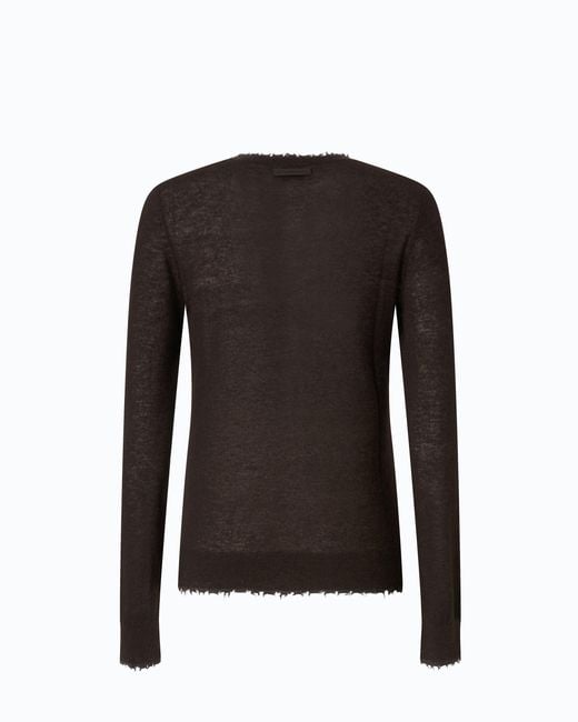 Pinko Black Lightweight Wool And Cashmere Sweater