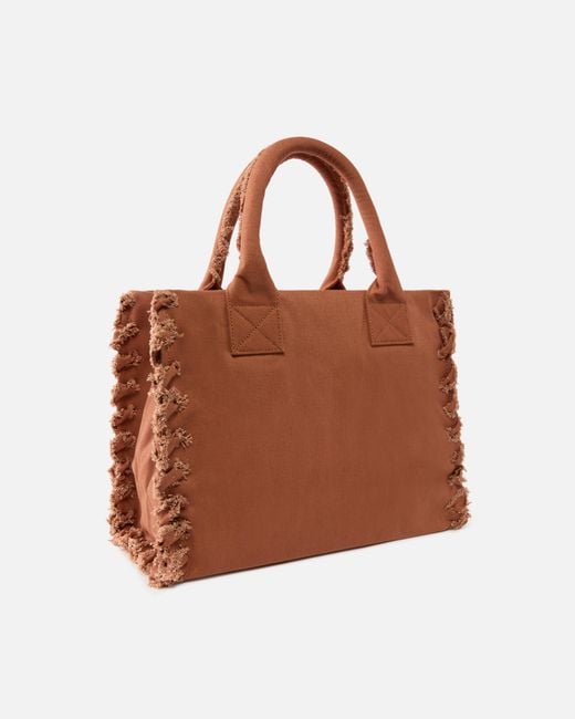 Pinko Brown Medium Beach Shopping Tote