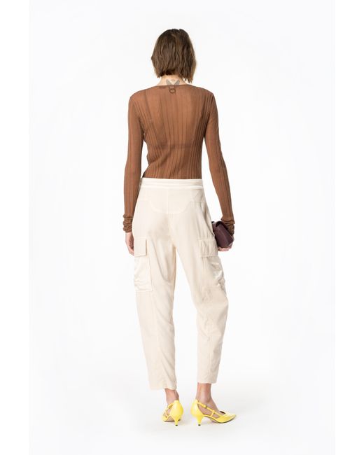 Pinko Natural Flowing Cargo Trousers