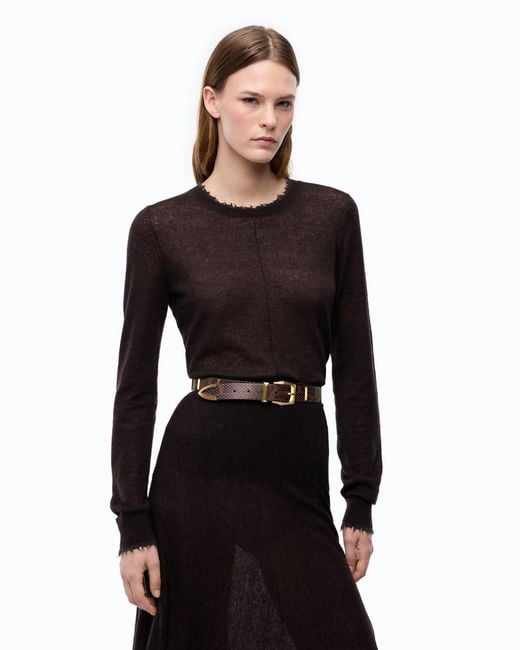 Pinko Black Lightweight Wool And Cashmere Sweater