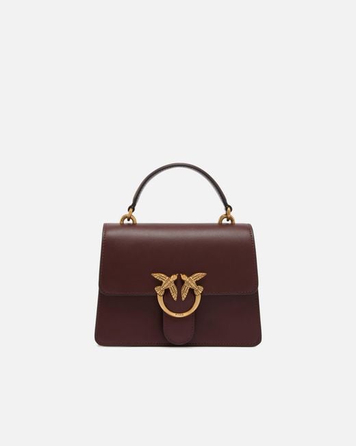 Pinko Brown Mini Handbag Love Bag Top Handle