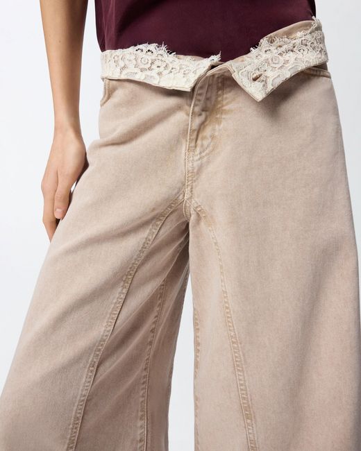 Pinko Natural Jeans With Lace