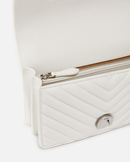 Pinko Natural Mini Love Bag One Chevron