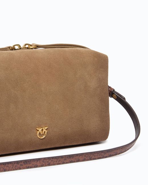 Pinko White Medium Crossbody Boston Bag