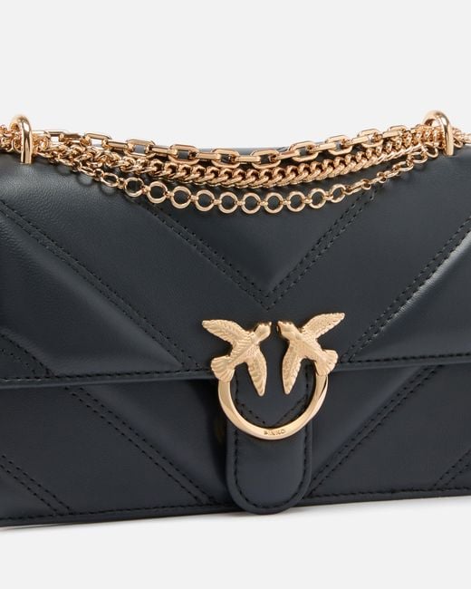 Pinko White Mini Love Bag One Shoulder Bag