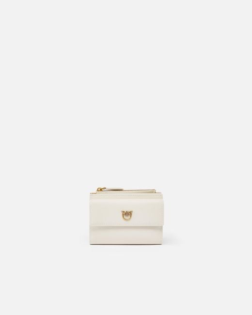 Pinko White Compact Small Wallet