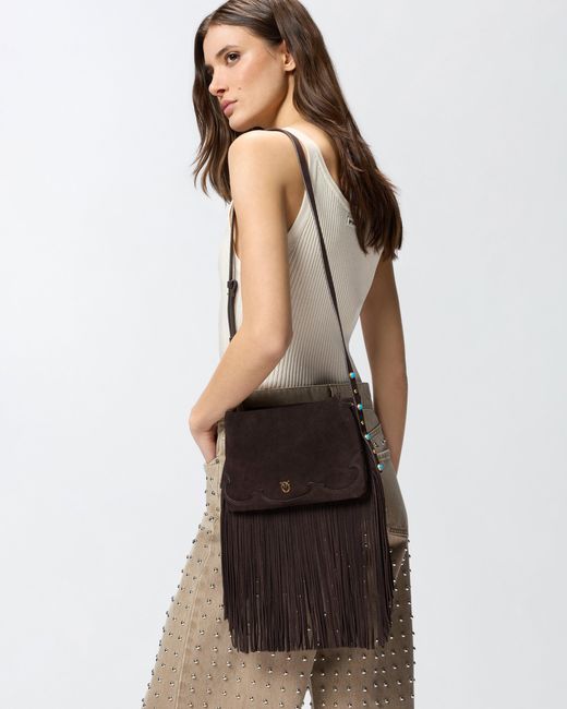 Pinko White One, Two, Three Bag Small Crossbody Bag
