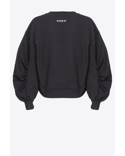 Pinko Black Love Sweatshirt