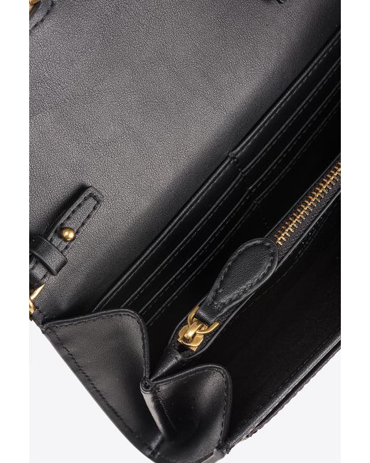 Portafoglio Love Bag One Wallet Simply di Pinko in Black