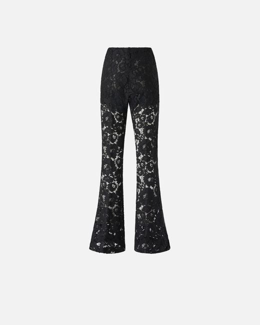 Pinko Black Flared Lace Trousers