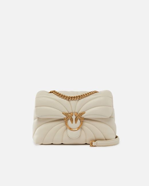 Borsa A Tracolla Grande Love Bag Puff di Pinko in Natural