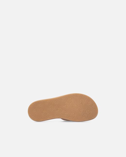 Pinko White Perforated Nappa Leather Slip-On Sandals With Love Birds Logo