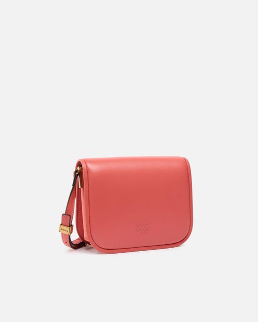 Borsa A Spalla Piccola Squadrata Love Bag Box di Pinko in Red