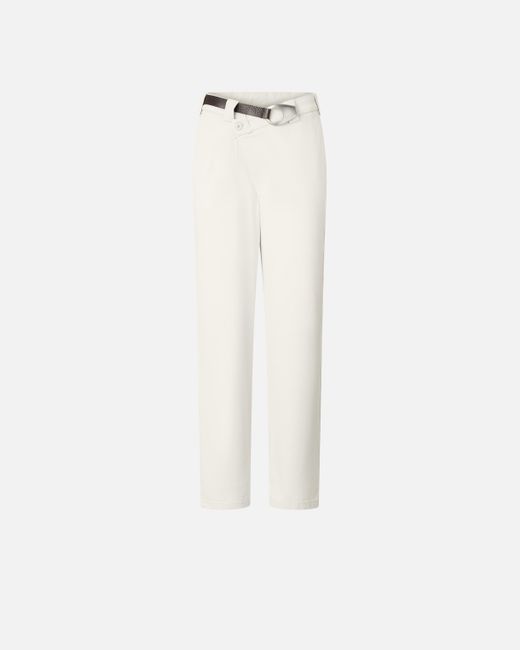 Pinko White Reimagine By X Patrick Mcdowell Trousers With Crossover And Belt