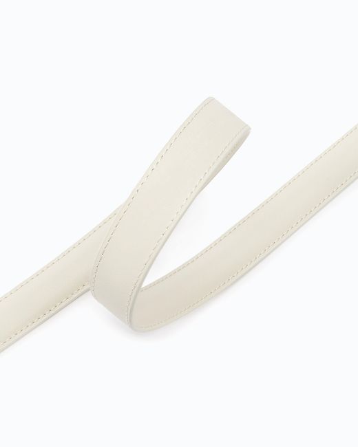 Pinko White Love Berry H2 Belt.Low Calf Ss26