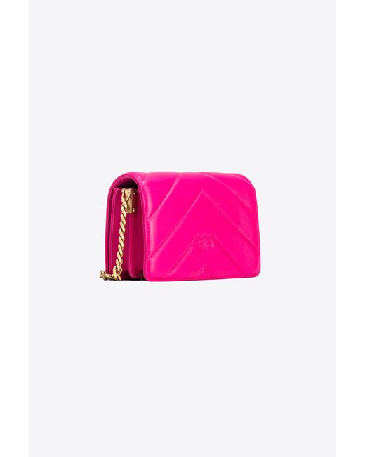 Pinko Pink Mini Love Bag Click Big Chevron