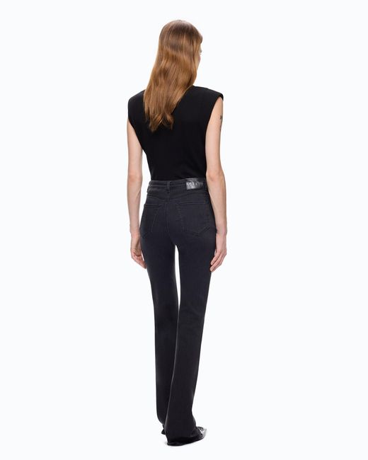 Pinko Blue Flared Stretch Denim Jeans