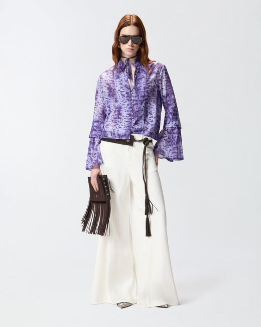 Vaqueros Con Pernera Extrancha Pinko de color White