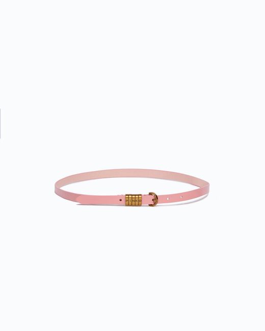 Pinko White 1.2-Cm Belt With Lettering Logo