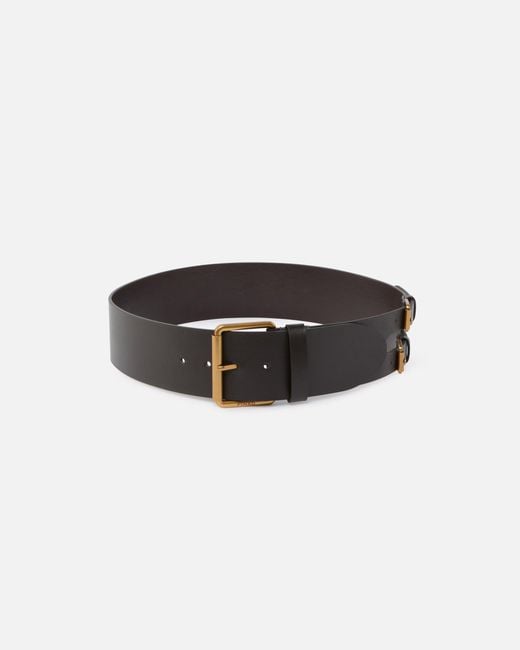 Pinko Multicolor Smooth Leather Belt With Straps, 6 Cm