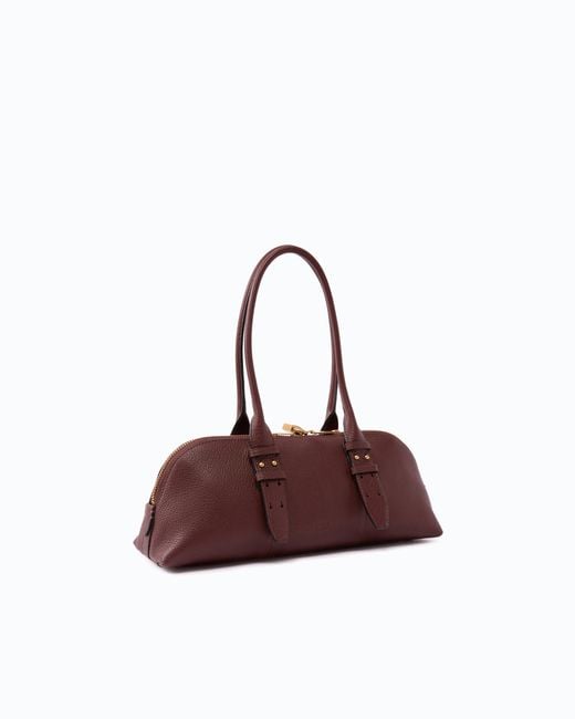 Pinko Brown Escape Bag Horizontal Large Shoulder Bag