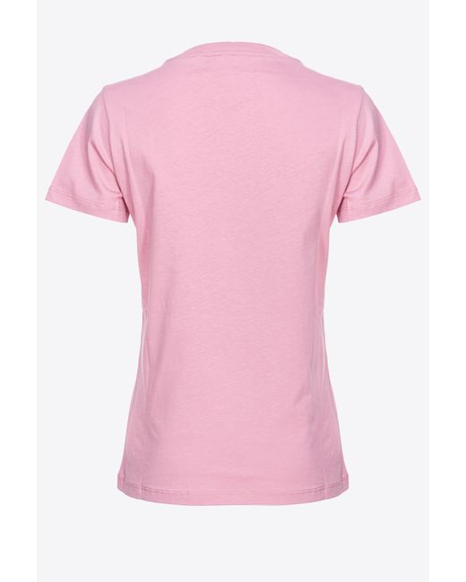 T-shirt di Pinko in Pink