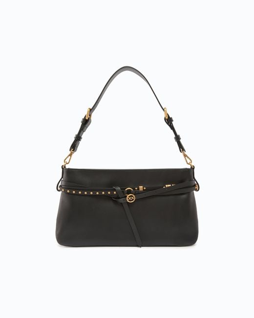 Pinko Black Belt Bag Medium Shoulder Bag