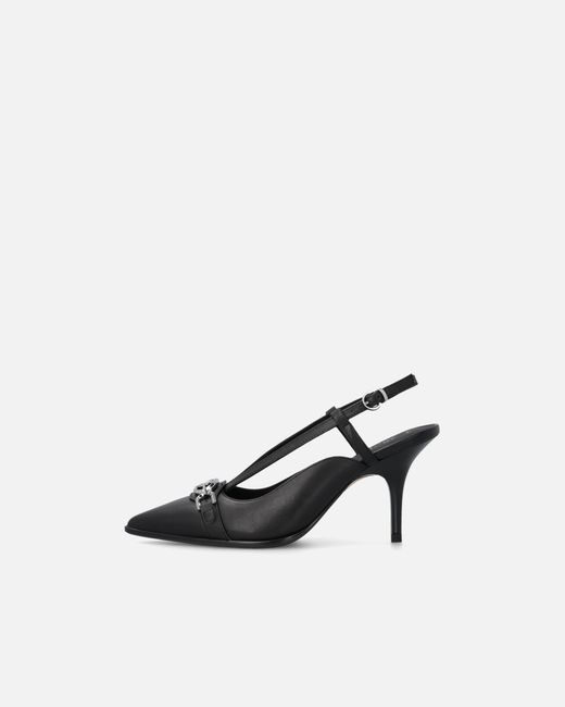 Pinko White Sling-Back Pumps