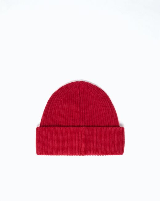 Pinko Red Beanie With Logo Lettering