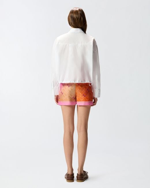 Pinko White Cropped Shirt