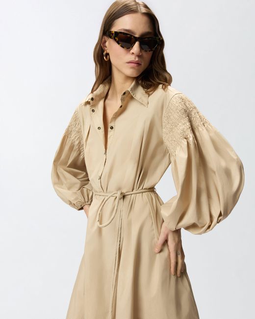 Pinko Natural Long Shirt Dress