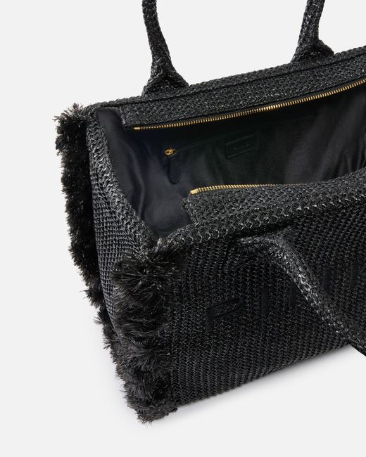 Pinko Black Medium Beach Shopping Tote