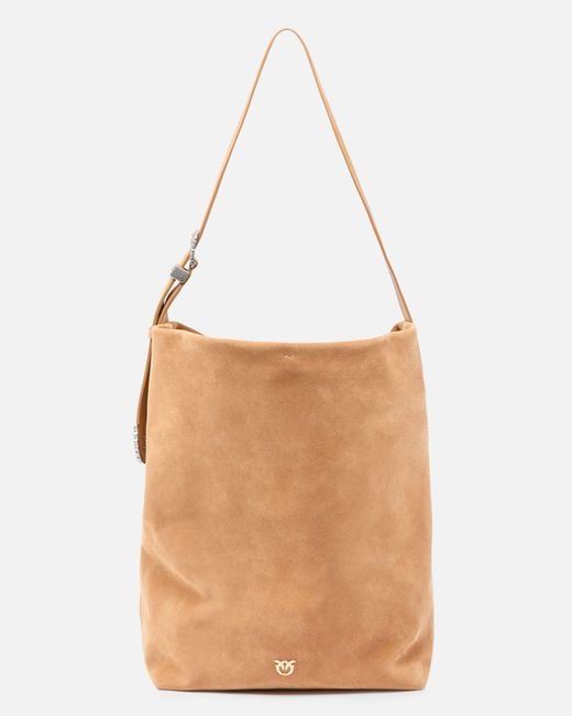 Pinko White Bucket Big Large Crossbody Bag