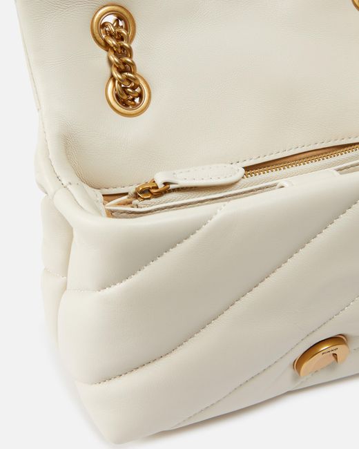 Pinko Natural Mini Love Bag Puff Maxi Quilt