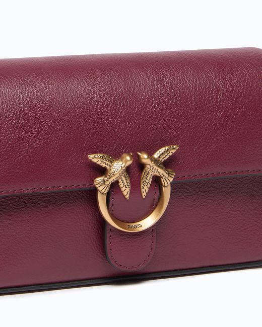 Pinko Purple Baby Love Bag One Slouchy Crossbody Bag