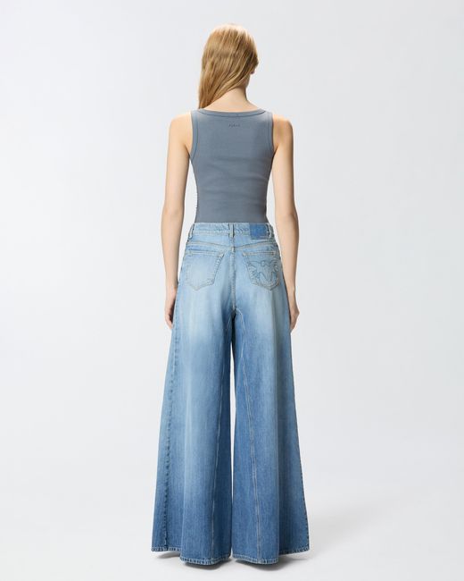 Pinko Blue Vest Top With Jewel Details