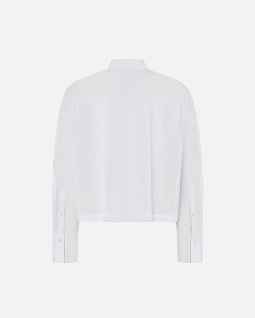 Pinko White Cropped Shirt