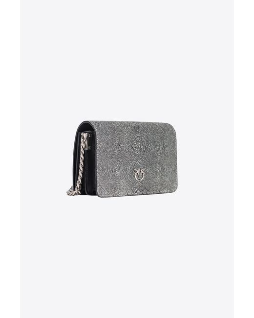 Mini Love Bag Click razza Galleria di Pinko in Gray