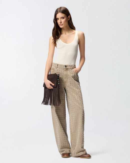 Pinko Natural Jeans With Studs