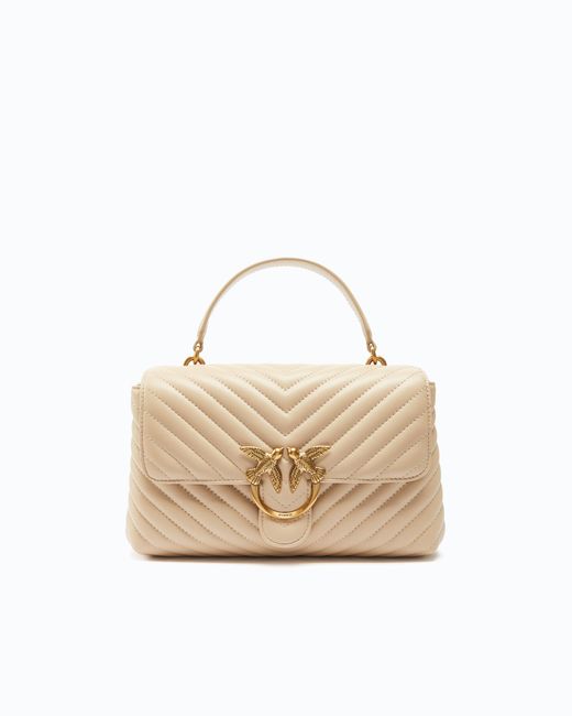 Pinko Natural Classic Lady Love Bag Puff Chevron