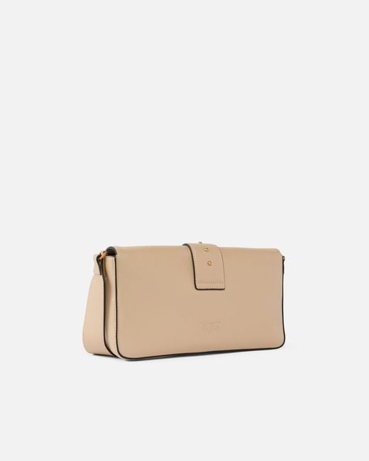 Pinko Natural Soft Leather Love Bag Large Shoulder Bag