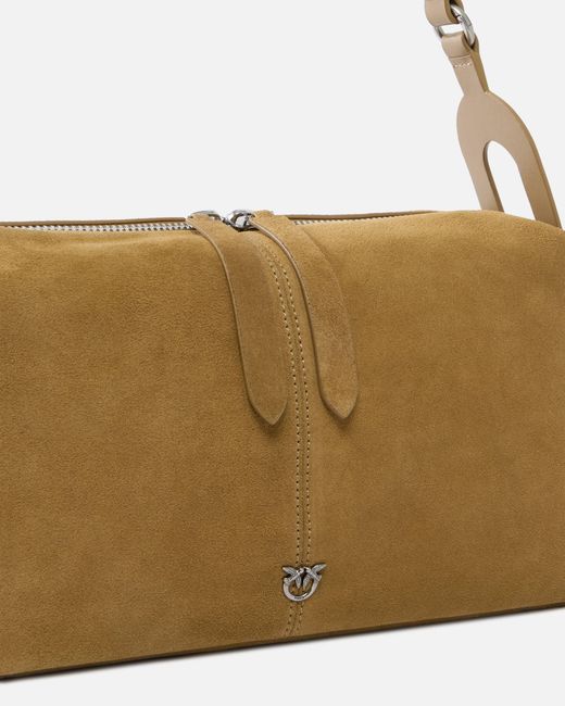 Pinko White Keeper Bag Medium Shoulder Bag