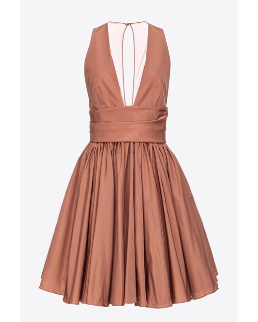 Pinko Brown Mini Dress