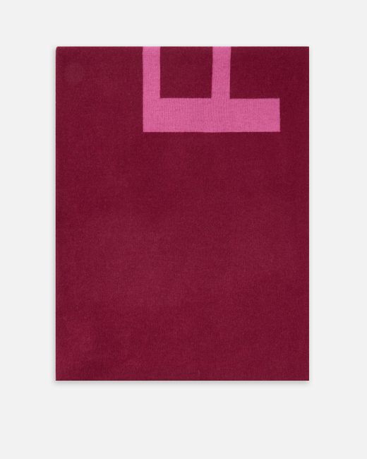 Pinko Red Scarf With Lettering Logo