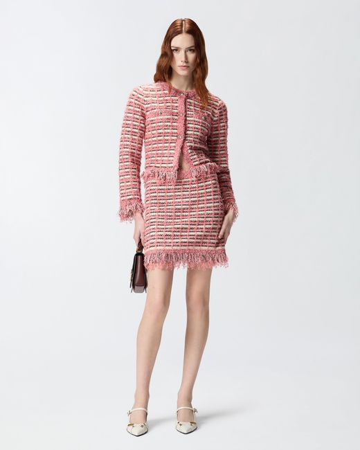 Pinko Red Cropped Jacket