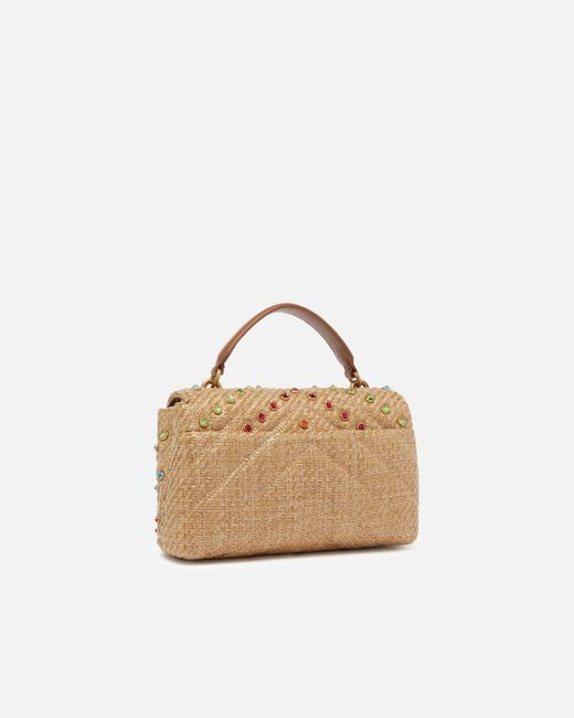 Borsa Piccola A Mano Lady Love Bag Puff di Pinko in Natural