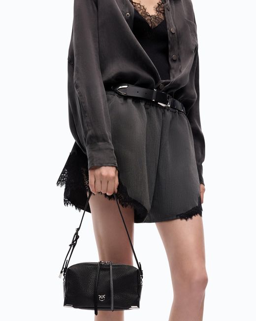Pinko Black Mini Crossbody Boston Bag