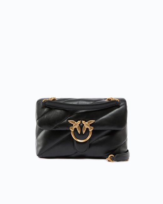 Pinko Black Classic Love Bag Puff Maxi Quilt